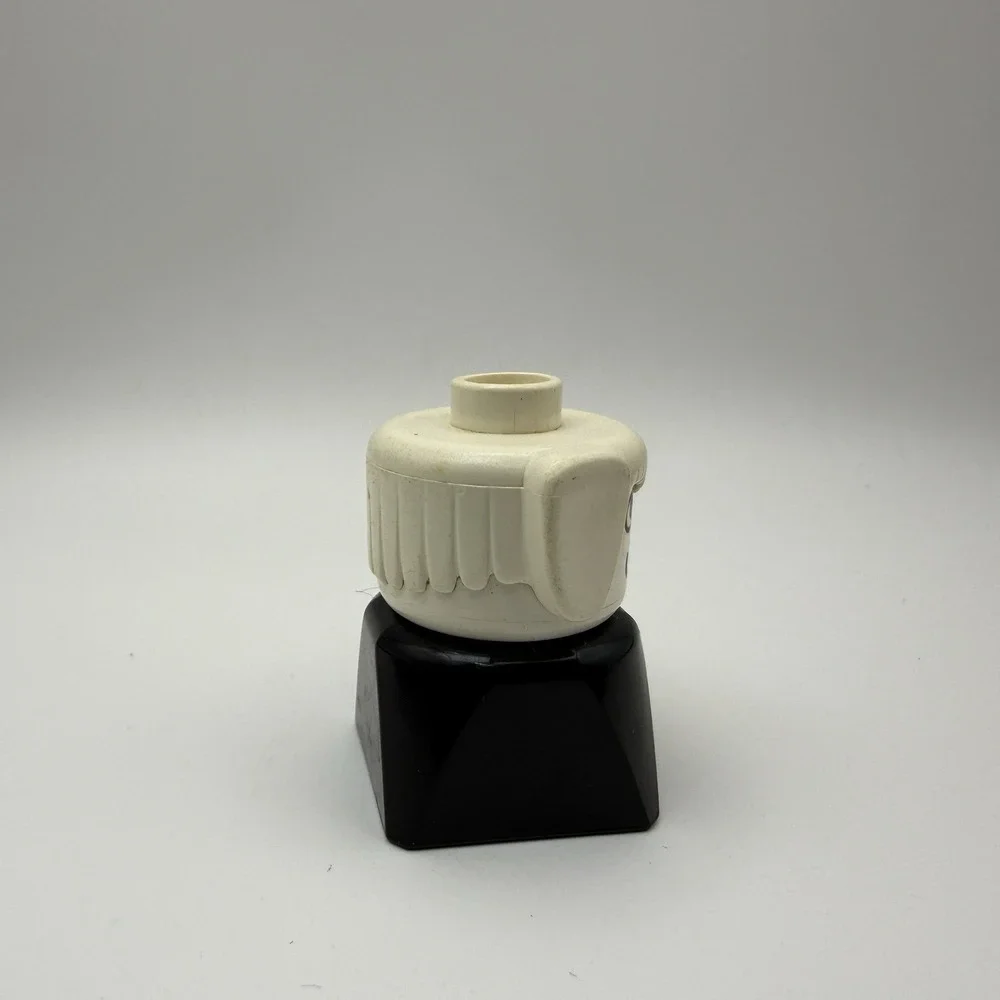 Vintage Lego Duplo Dog Toy Building Blocks White Black Minifigure